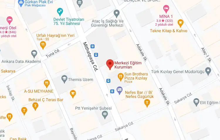 Kurs Sertifikası Google Maps
